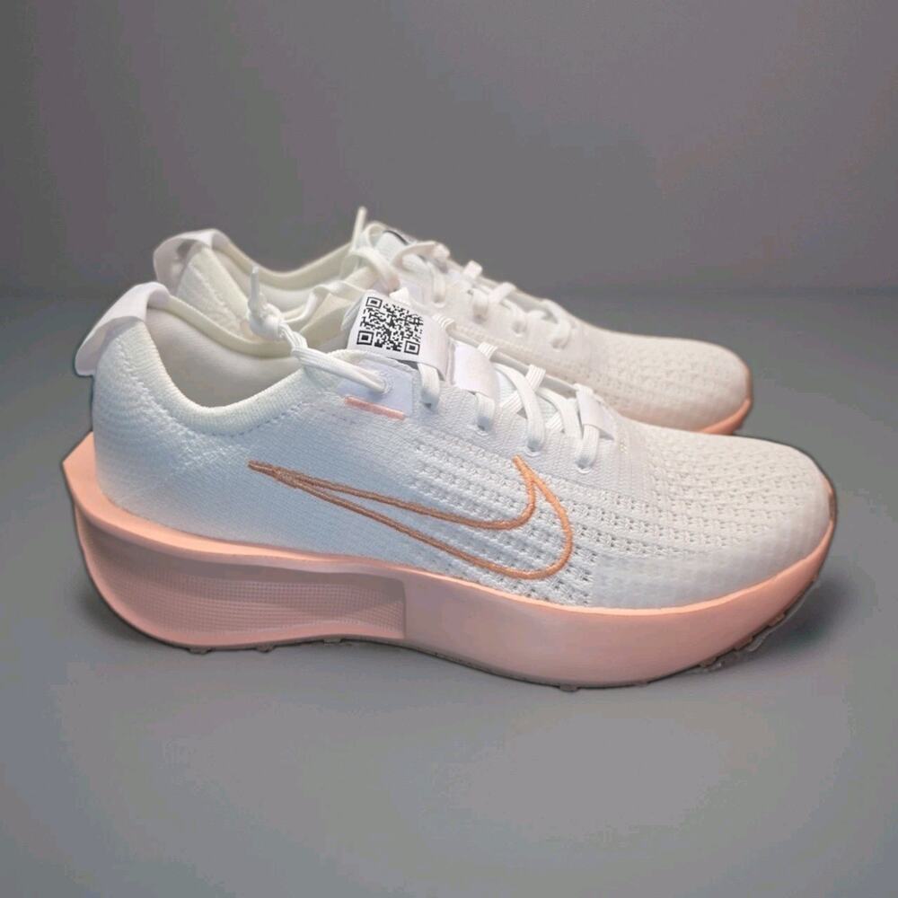 Size 8 - Nike Interact Run White Apricot Agate W - Picture 1 of 5